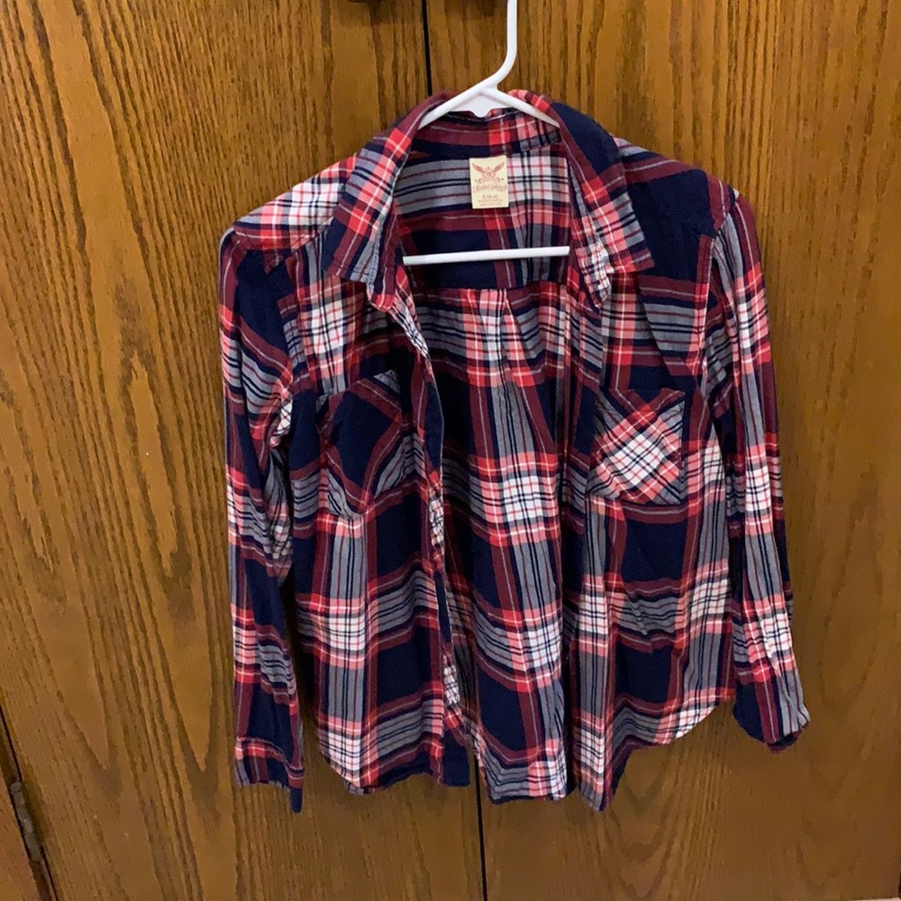 Flannel shirt with pocket